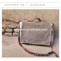 Classic fashionable handmade canvas satchel bag